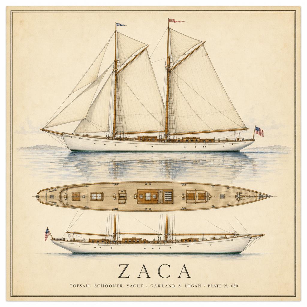 Zaca sample plate, framed